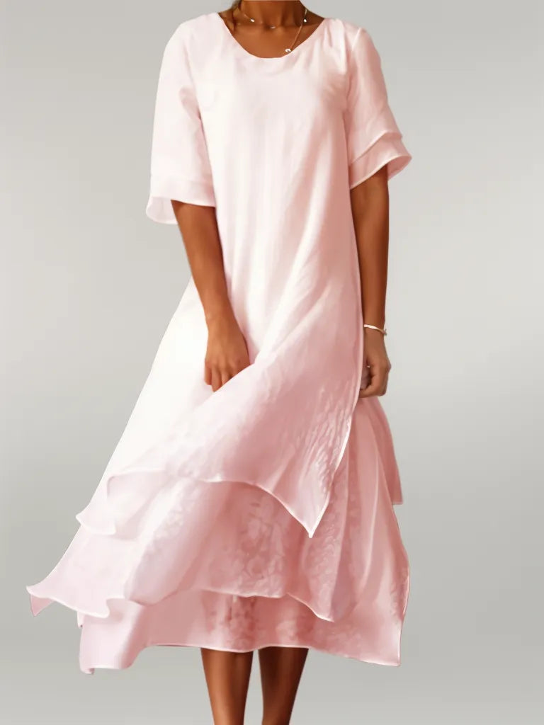 CM | maxi vestido monocolor