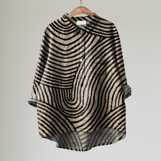 CM | EVE����|BLUSA DE RAYAS VINTAGE
