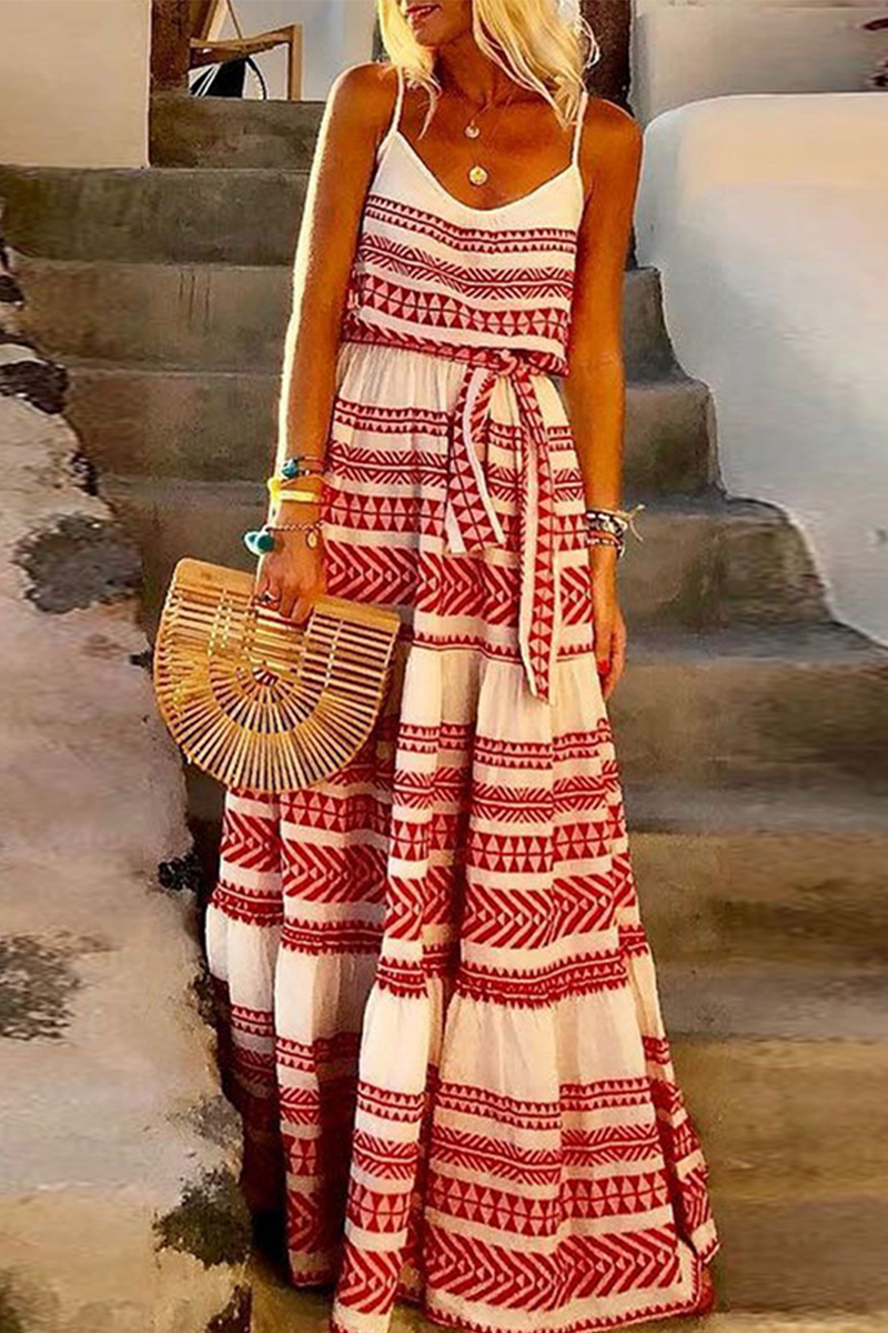 CM | Vestido largo con estampados fluidos
