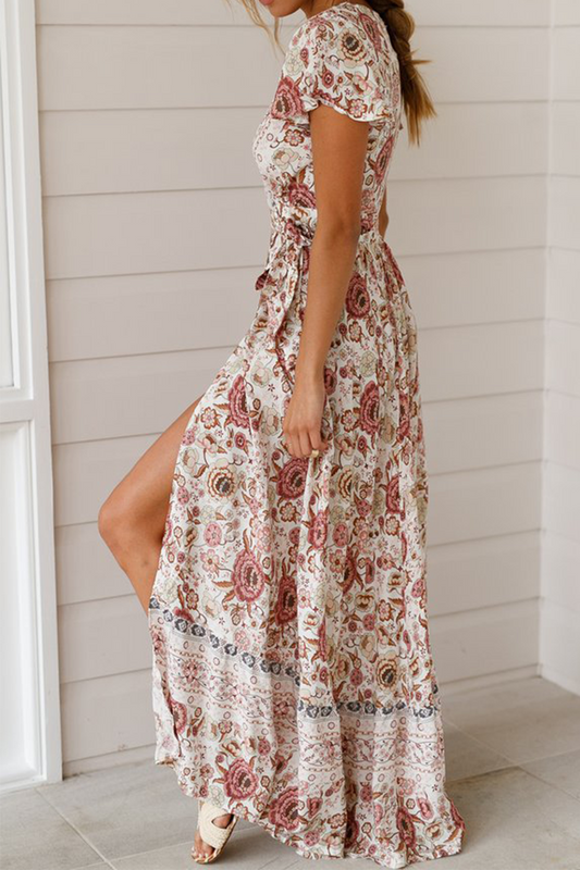 CM | Vestido largo con estampado floral