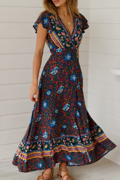 CM | Vestido largo con estampado floral