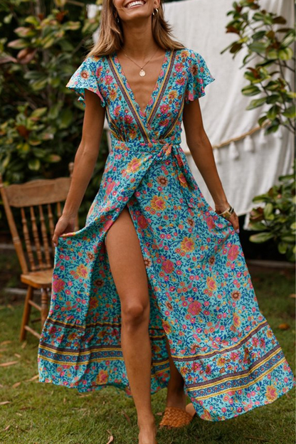 CM | Vestido largo con estampado floral
