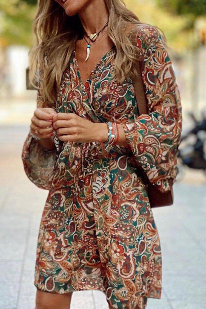 CM | Vestido corto de cachemira fluida