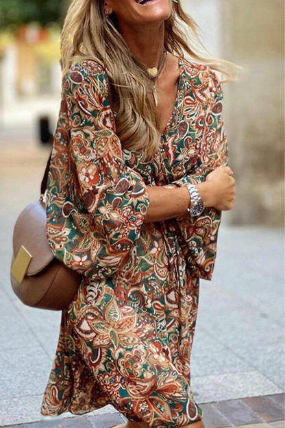 CM | Vestido corto de cachemira fluida