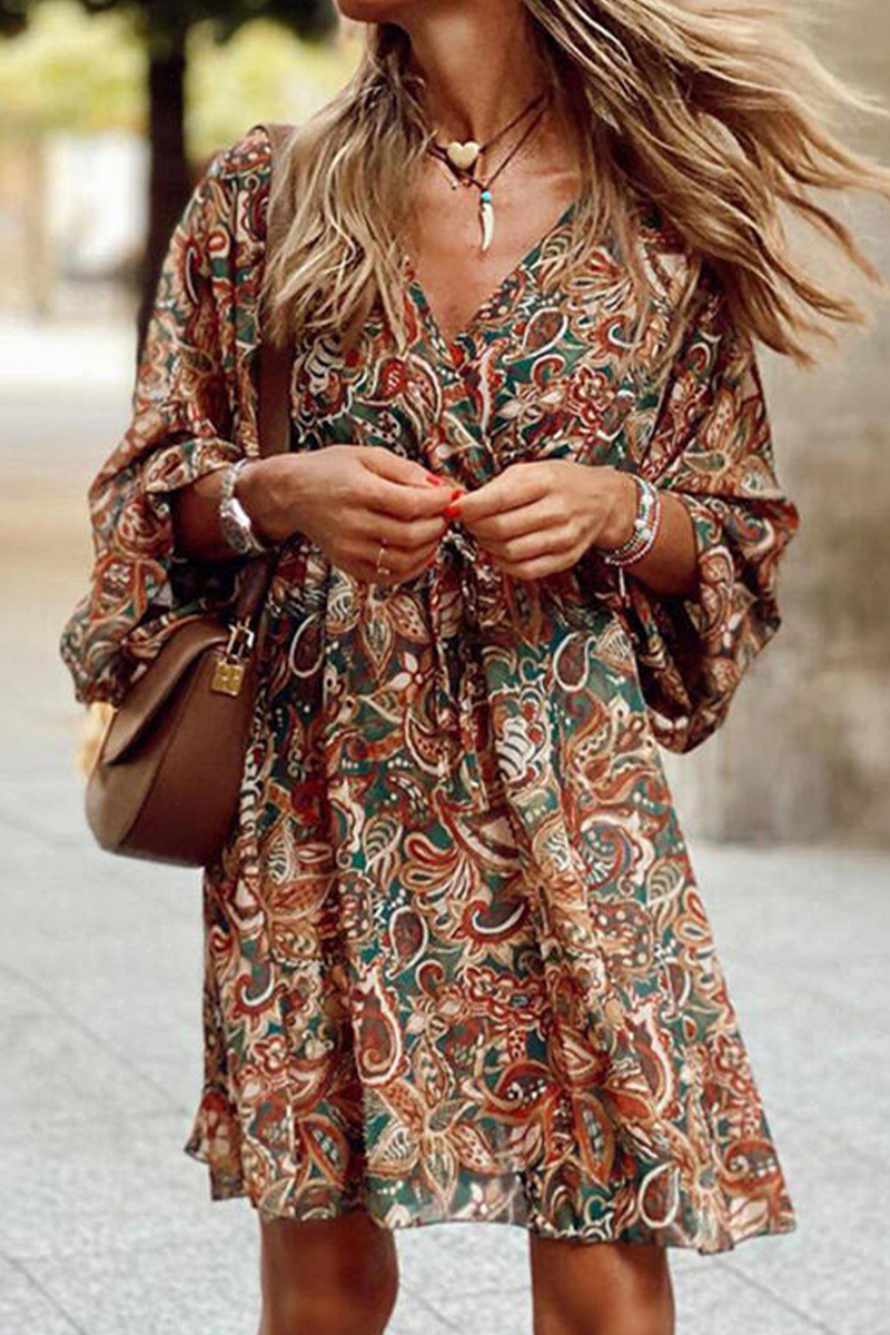 CM | Vestido corto de cachemira fluida