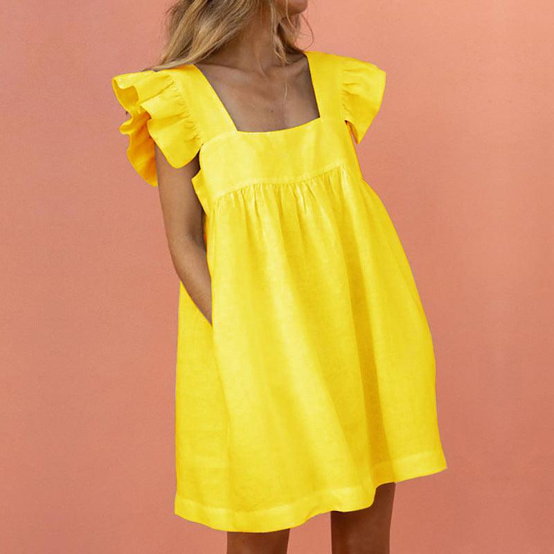 CM | Vestido suelto monocromo casual