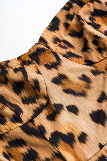 CM | Vestido midi con atrevido estampado de leopardo