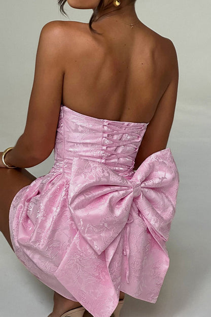 CM | Minivestido de jacquard Bustier