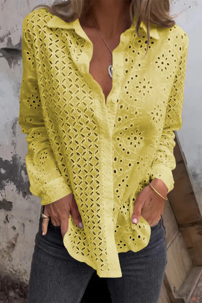 CM | Blusas casuales de color sólido con cuello vuelto (7 colores)
