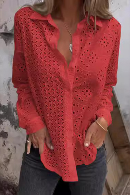CM | Blusas casuales de color sólido con cuello vuelto (7 colores)