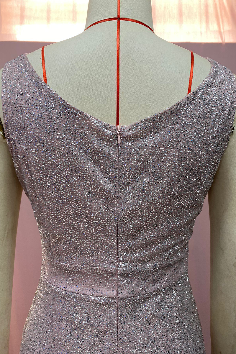 CM | Vestido largo con refinadas lentejuelas