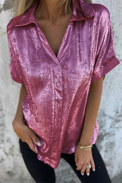 CM | Blusas con cuello vuelto y estampado bronceado (5 colores)