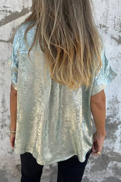 CM | Blusas con cuello vuelto y estampado bronceado (5 colores)