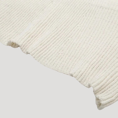 CM | Minivestido de punto de canalé de manga larga para mujer