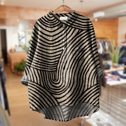 CM | EVE����|BLUSA DE RAYAS VINTAGE