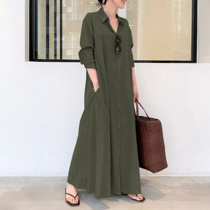 CM | Vestido blusa manga larga simple