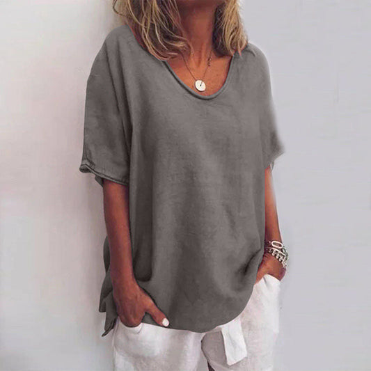 CM | Rose��� Blusa cómoda y holgada para mujer