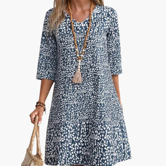 CM | Vestido midi con estampado floral