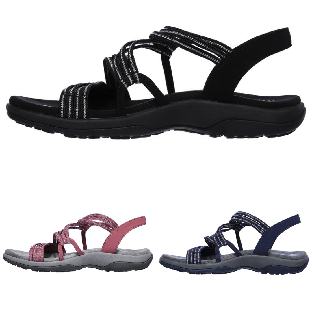 CM | Sandalias de tiras cómodas para señoras al aire libre