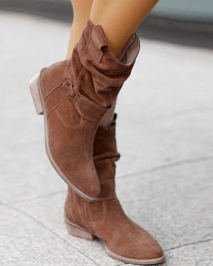 CM | Botas de moda con tacón bajo