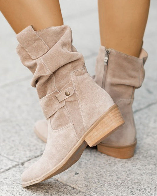 CM | Botas de moda con tacón bajo