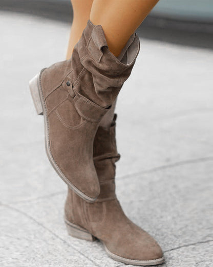 CM | Botas de moda con tacón bajo