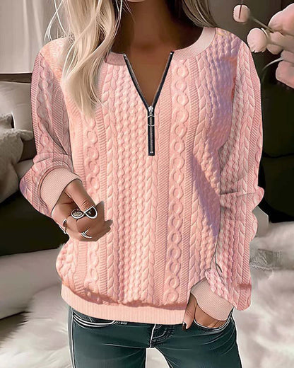 CM | Jersey monocolor con cremallera