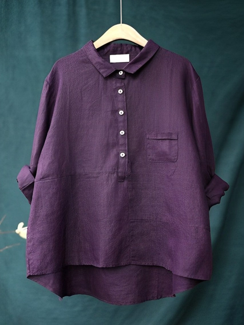 CM | Chic blusa de señora de manga larga