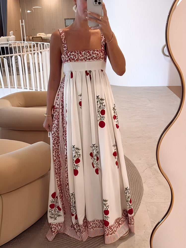CM | Maxi vestido floral con tirantes