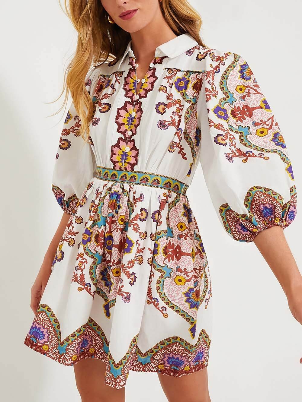 CM | Vestido corto Boho Bloom