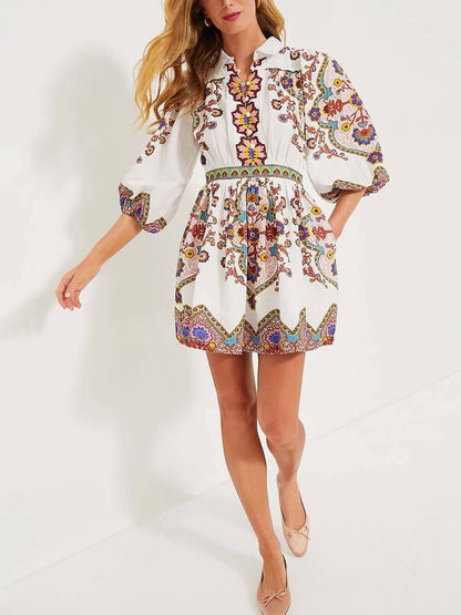 CM | Vestido corto Boho Bloom