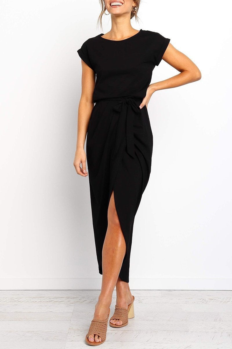 CM | Vestido midi con botones