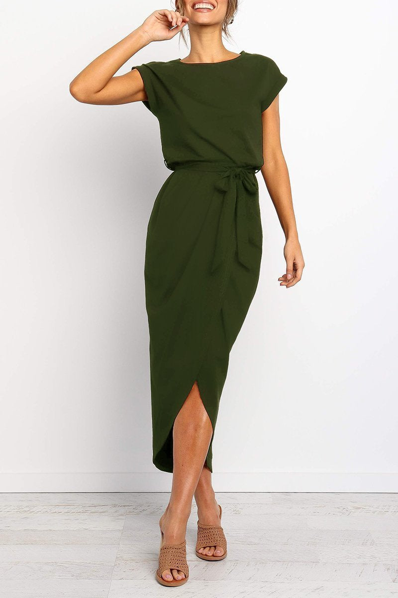 CM | Vestido midi con botones