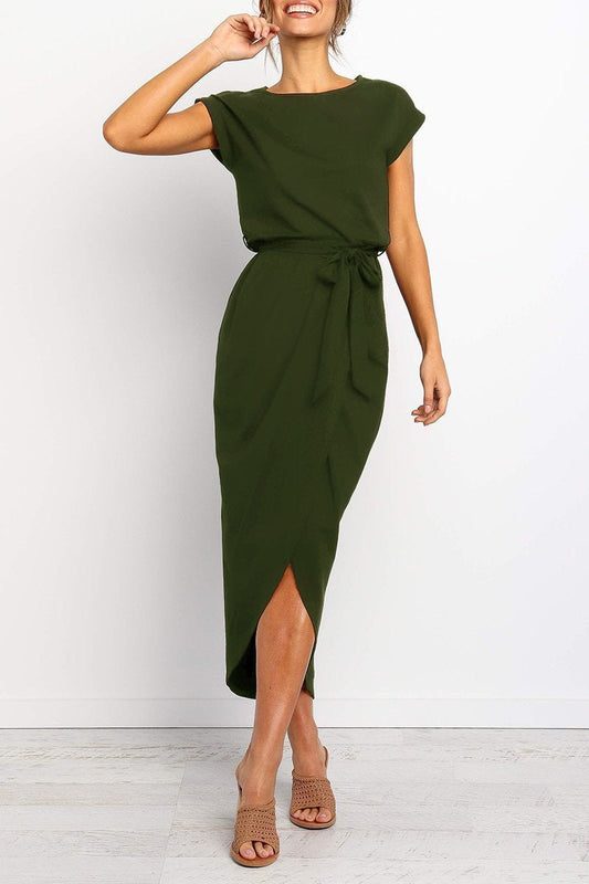 CM | Vestido midi con botones