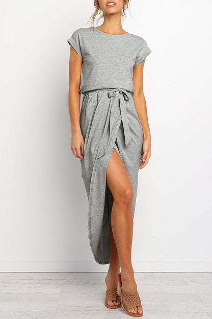 CM | Vestido midi con botones