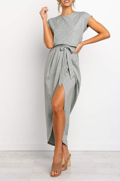 CM | Vestido midi con botones