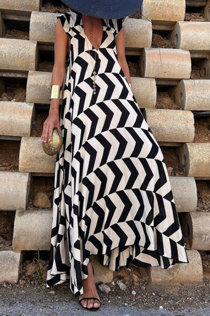CM | MARIN ROJO-NEGRO, VESTIDO LARGO