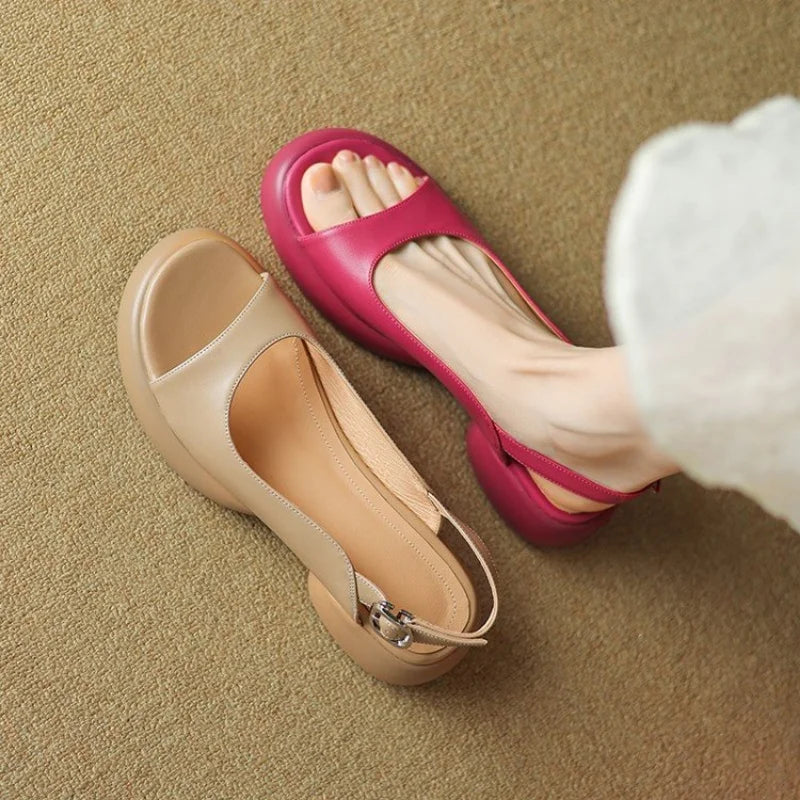 CM | Ladies Chucky Tacones Sandalias Modernas