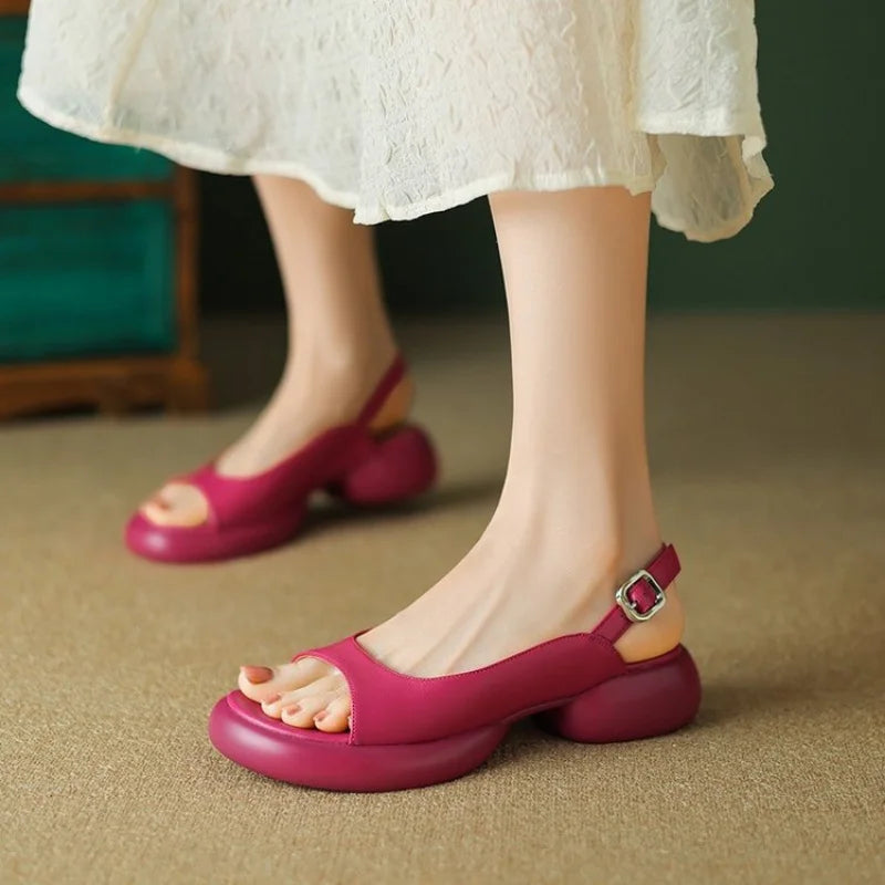 CM | Ladies Chucky Tacones Sandalias Modernas