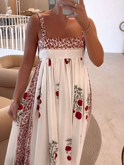 CM | Maxi vestido floral con tirantes