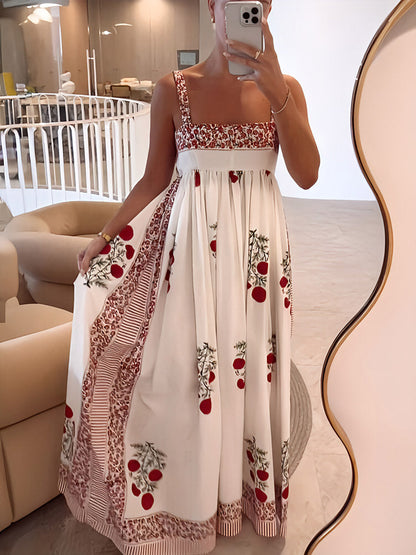 CM | Maxi vestido floral con tirantes