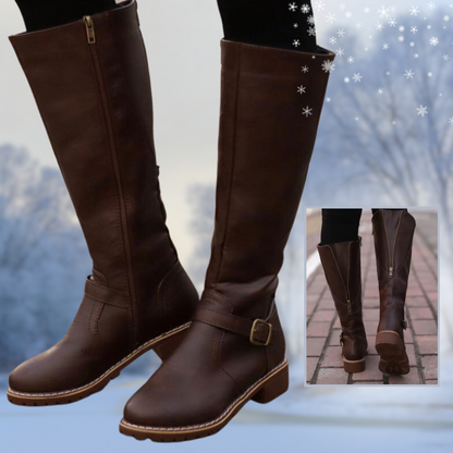 CM | Botas altas de mujer con hebilla y tacón