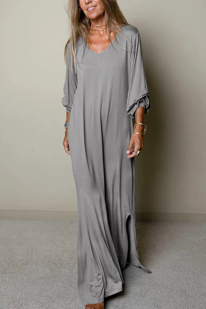 CM | Vestido largo y vaporoso con escote en V