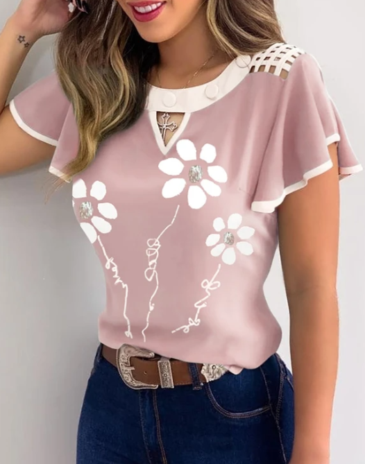 CM | Blusa de verano de moda, muy bonita y elegante