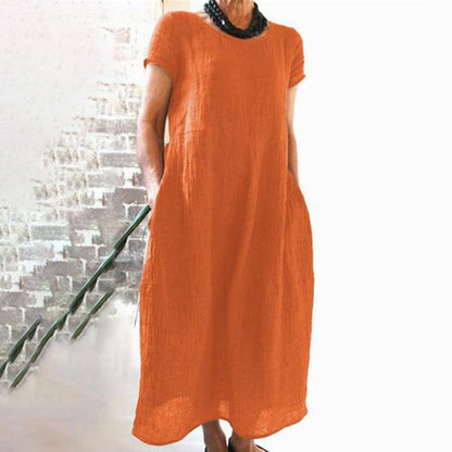 CM | Vestido suelto monocolor