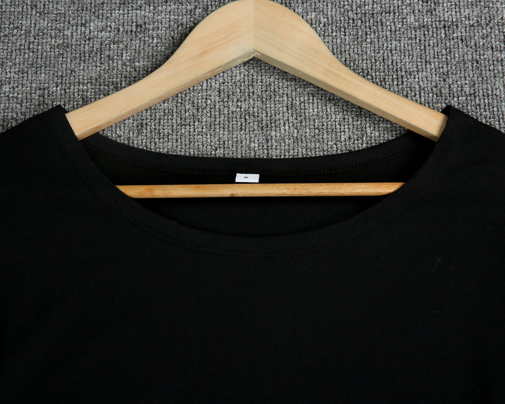 CM | Maxivestido de mujer - Material suave y ligero - Mangas cortas - Corte relajado - Escote redondo - Abertura lateral - Bolsillos