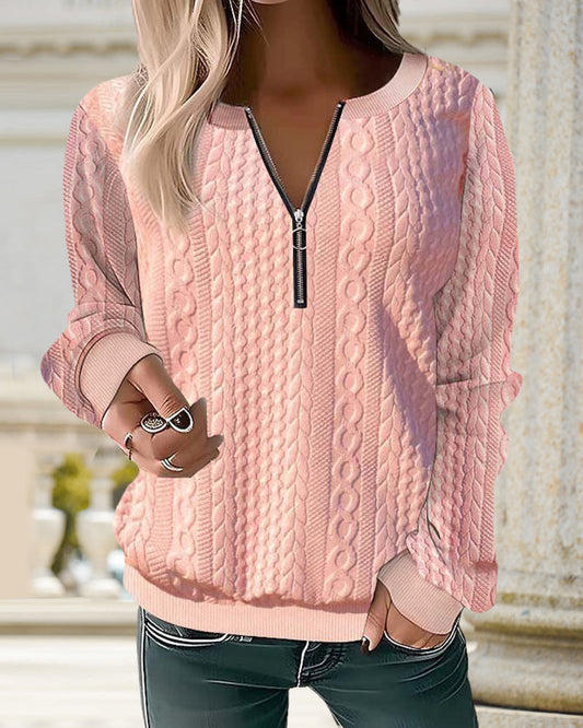 CM | Jersey monocolor con cremallera