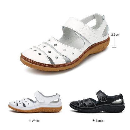 CM | Out Hook Loop Sandalias planas para mujer