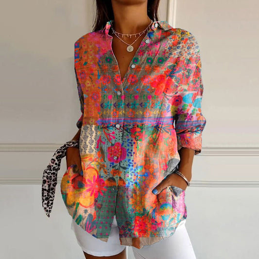 CM | Joan Blusa vintage con estampado floral