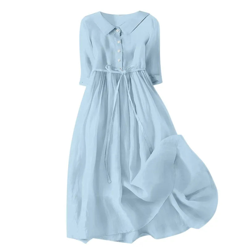 CM | Elegante vestido monocolor